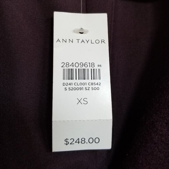 NEW Plum Wool-Blend Coat - Picture 7 of 10